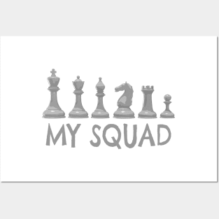 Chess Pieces Squad Posters and Art